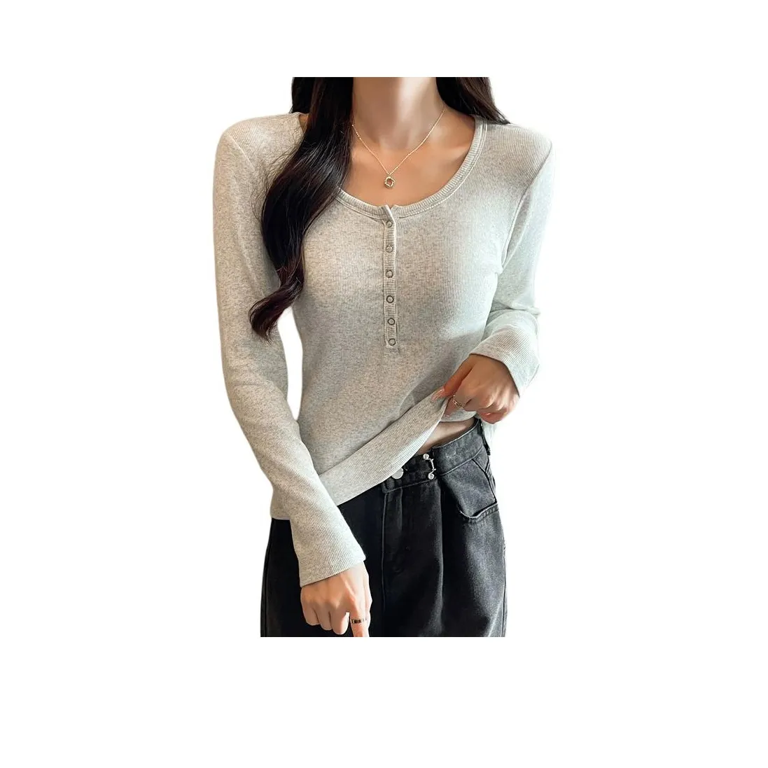 Source with u Набор с рукавом T-рубашка Женская