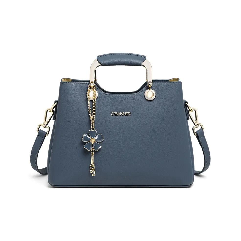 C°BANNER Сумка через плечо из коровьей кожи среднего размера женская синяя