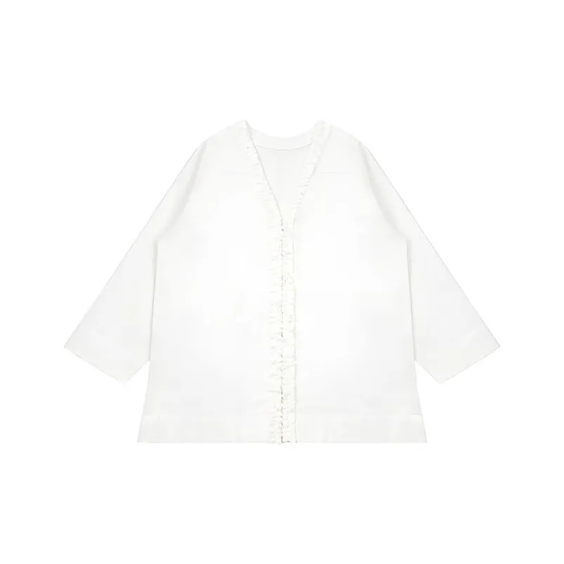 FAIRFAFO Экрю Женские Рубашки