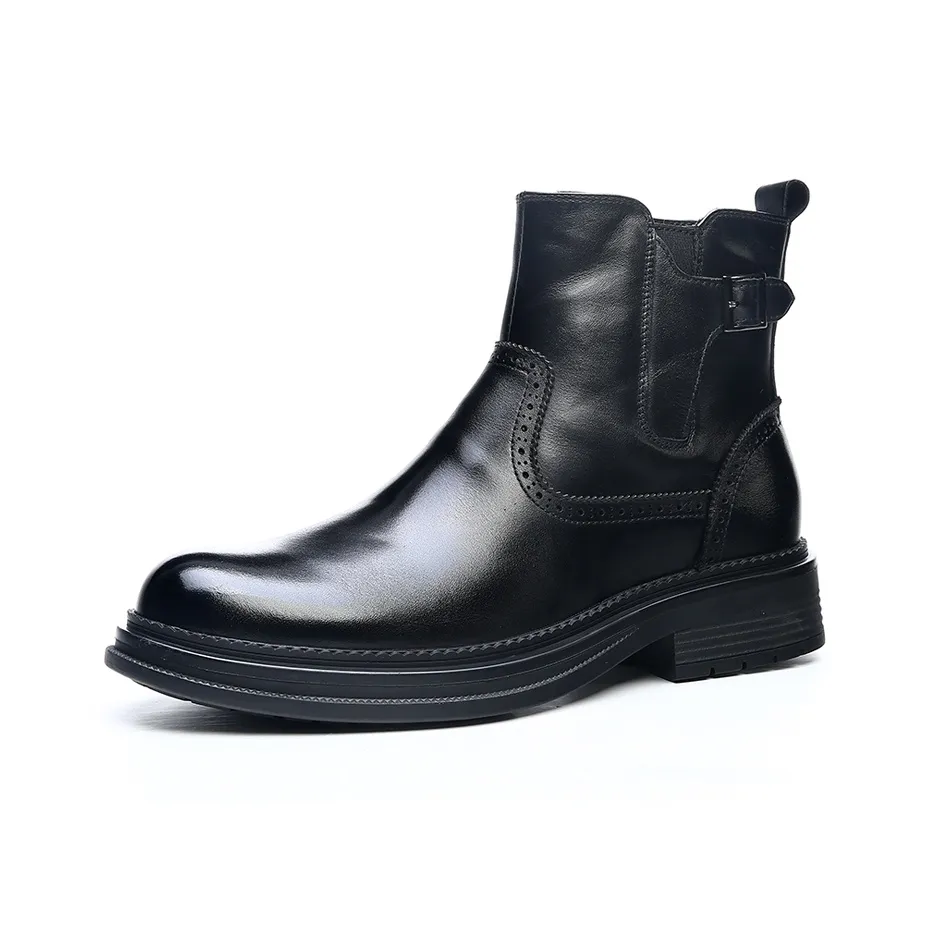 Kaltendin Ботильоны Черные с флисовой подкладкой Мужские