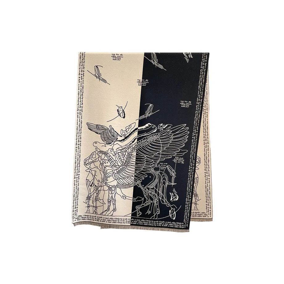 MUYKUY Вязаные шарфы из искусственного кашемира для женщин