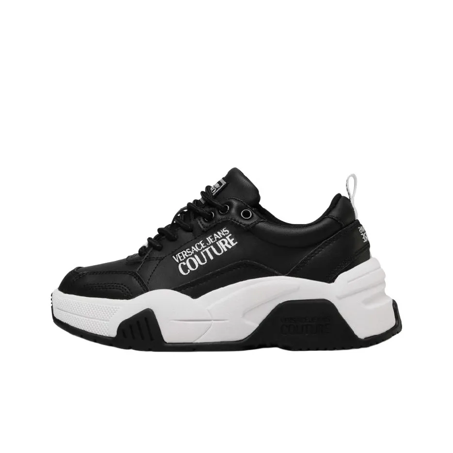 VERSACE JEANS Casual Shoes Women's Low-Top Black/White