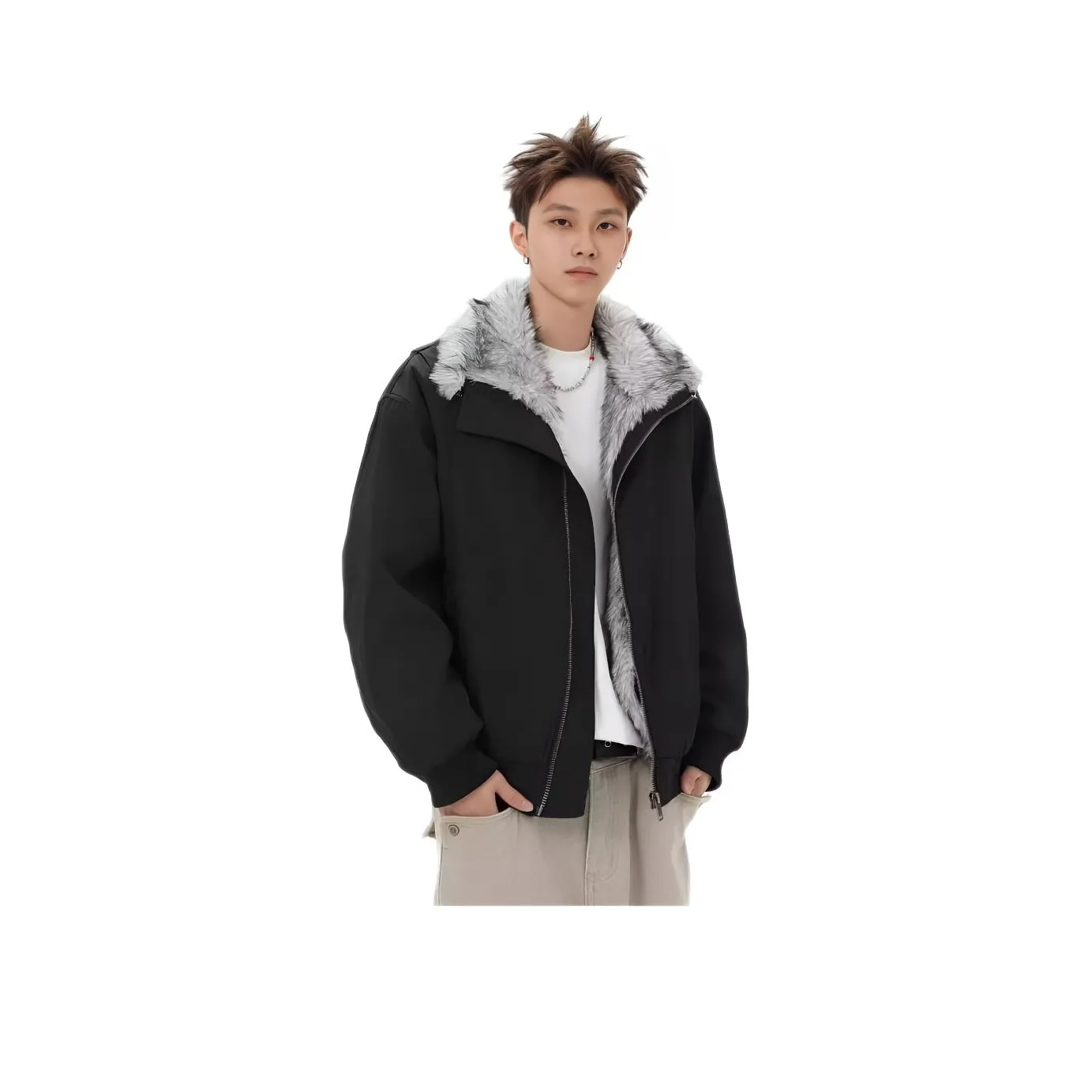 Wooden Rabbit Утолщенная Пилотная Куртка Мужская