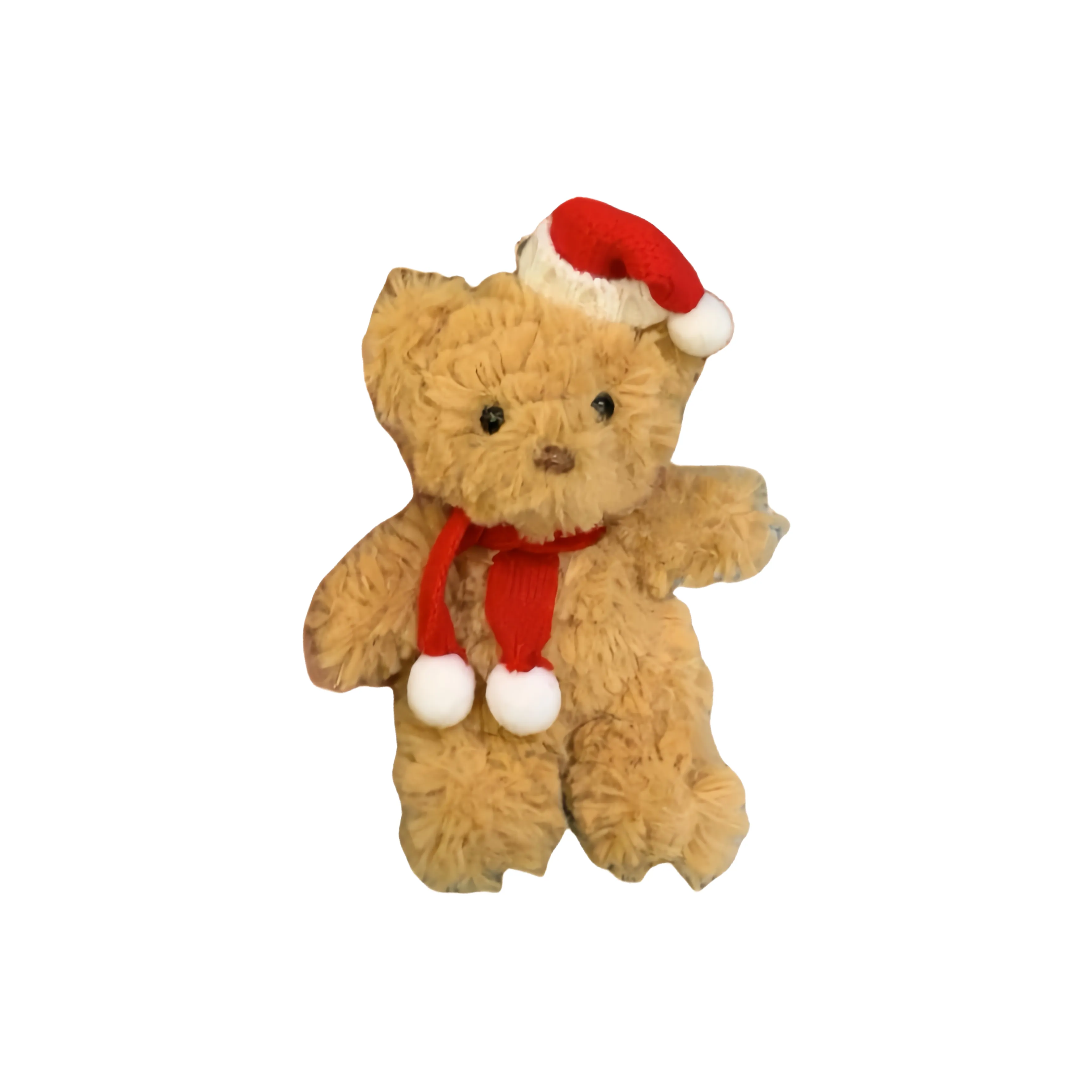 Cute Chip Медведь Милый Рождество Шапка Шарф Кукла Плюшевый Брелок 14 см Рекомендуемая высота