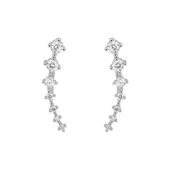 Серьги-гвоздики для женщин с покрытием из серебра S925 бренд Vegetarian