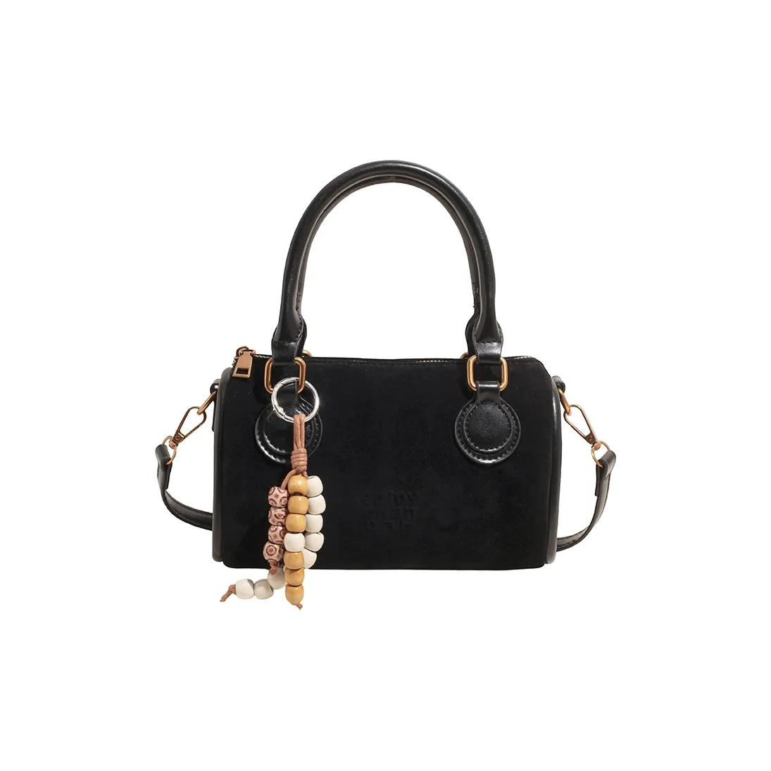 RIVMIND Замша Одно Плечо Сумка Стандартная Женская Черная Хаки Кофейно-Коричневая