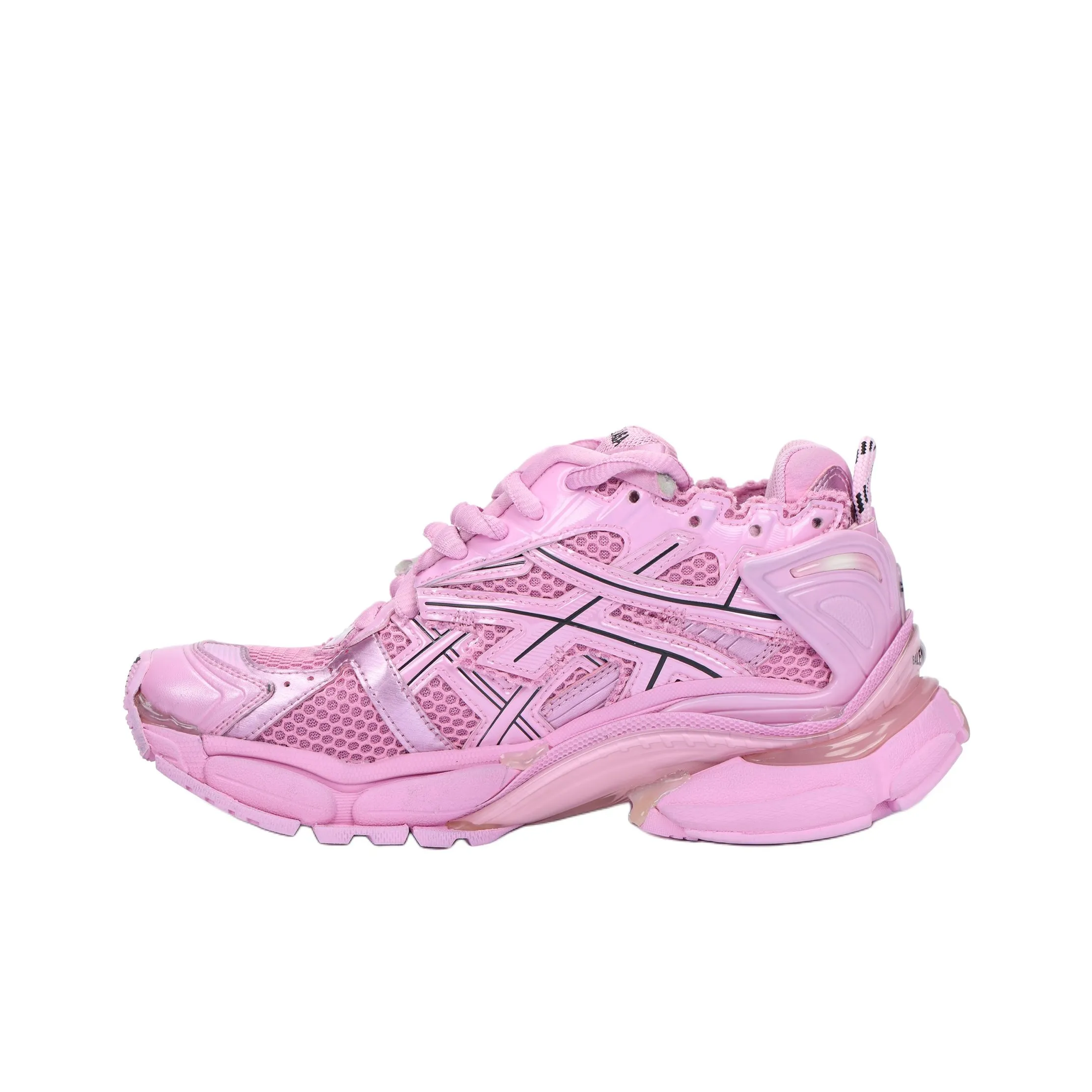 Balenciaga Runner Chunky Sneakers Women's Low Top Neon Pink