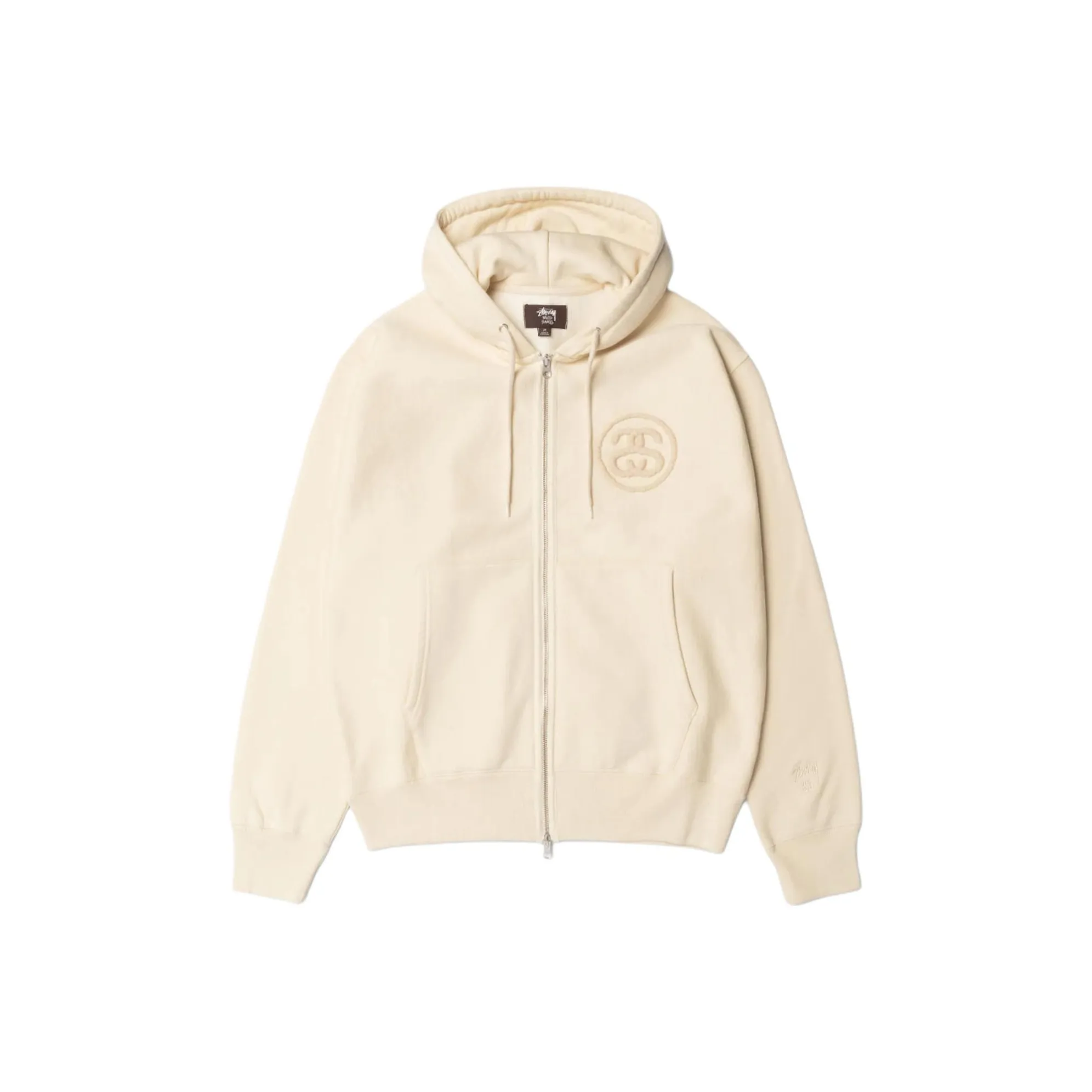 Stussy Wales Bonner Co Бренд FW25 FLEECE ZIP Hoodie Sweatshirt Unisex