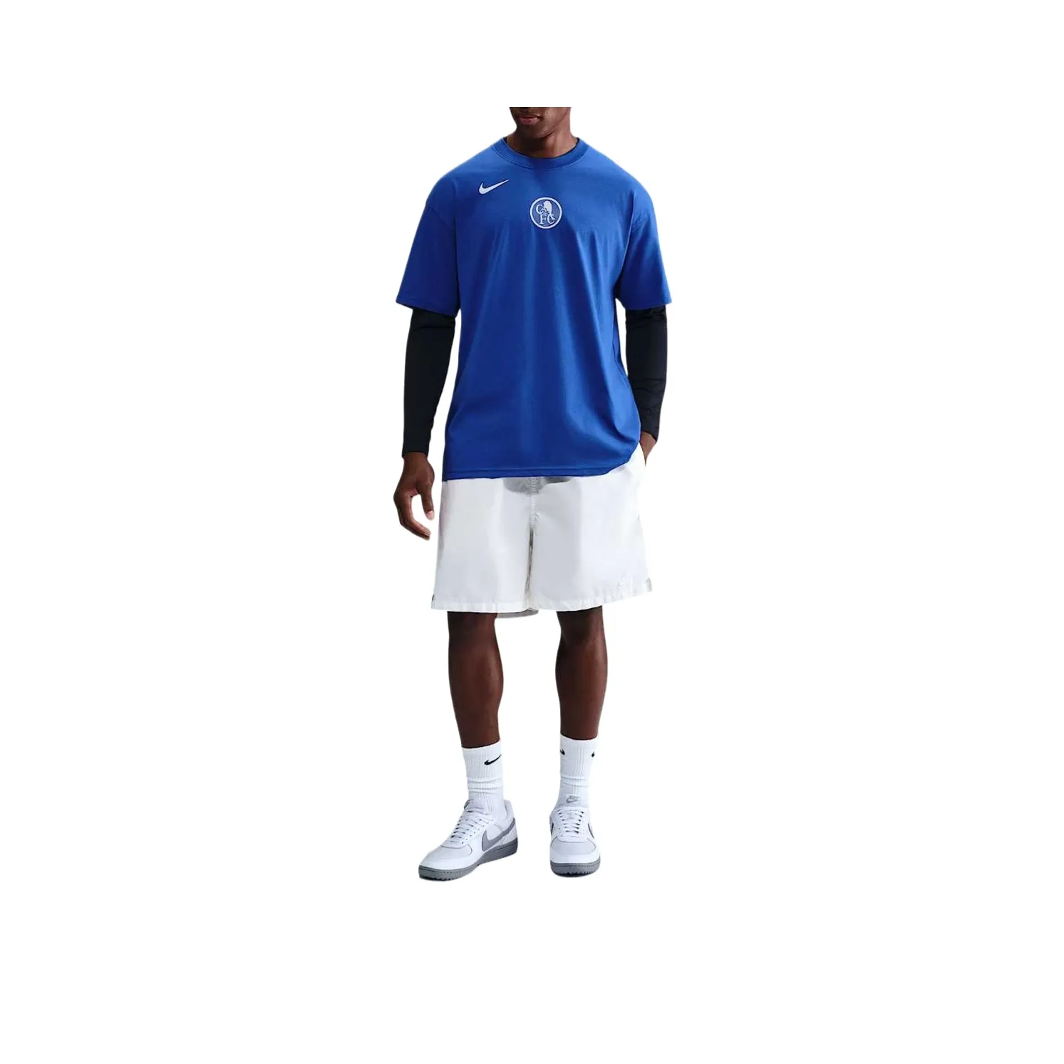 nike Total 90 Игровой королевский синий Мужская футболка