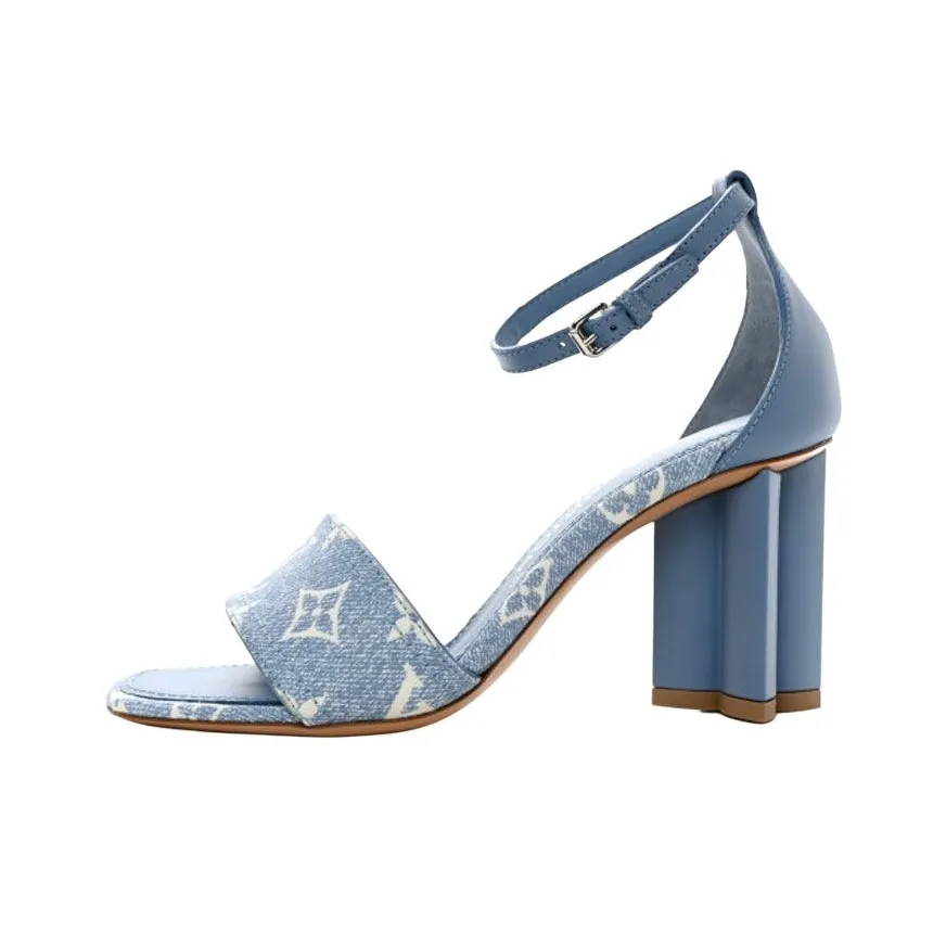 LOUIS VUITTON Silhouette One-Strap Sandals Women's