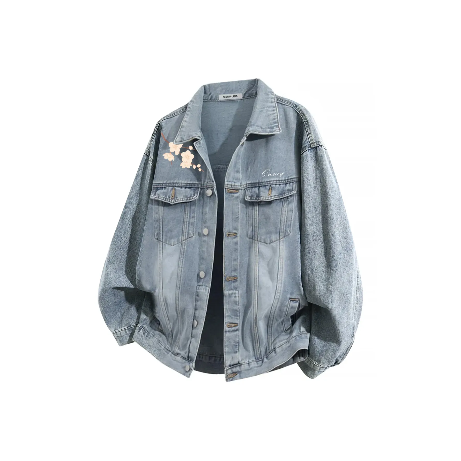 Qnxeey Унисекс Джинсовые Куртки