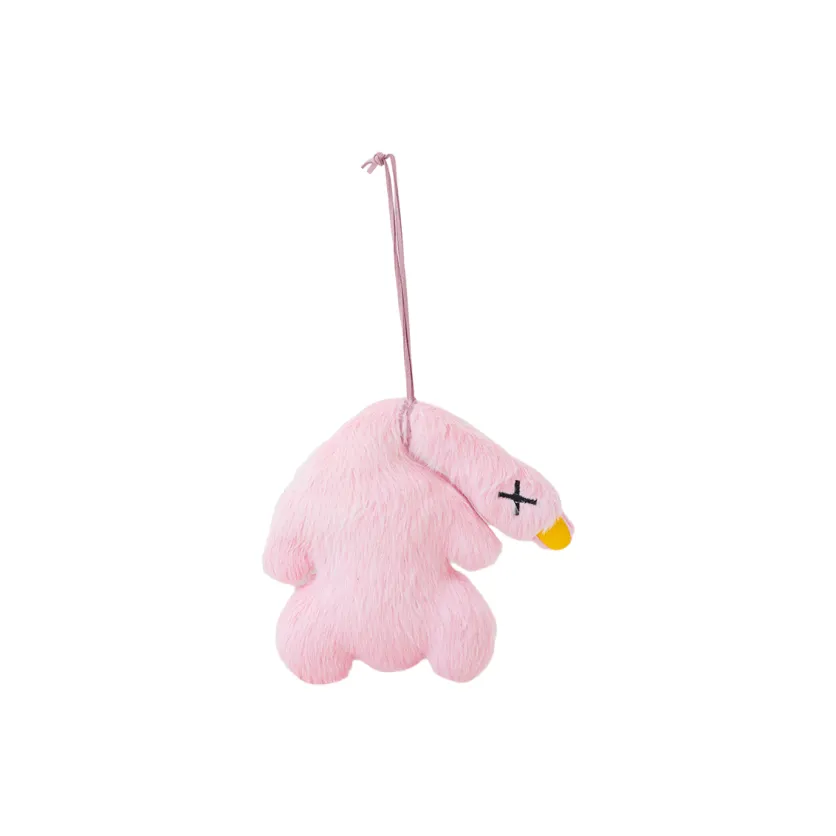 LOGISTAR Cute Pink Red Goose Plush Pendant 12cm Height 16cm LOGISTAR Милый Розовый Красный Гусь Плюшевый Подвеска 12см Высота 16см