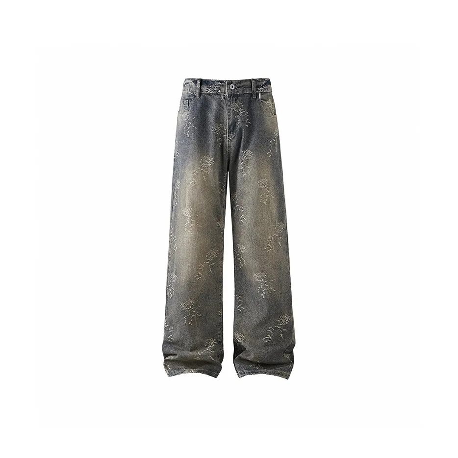 GONGLIDESHIJIE Blue Unisex Jeans GONGLIDESHIJIE Синий Унисекс Джинсы