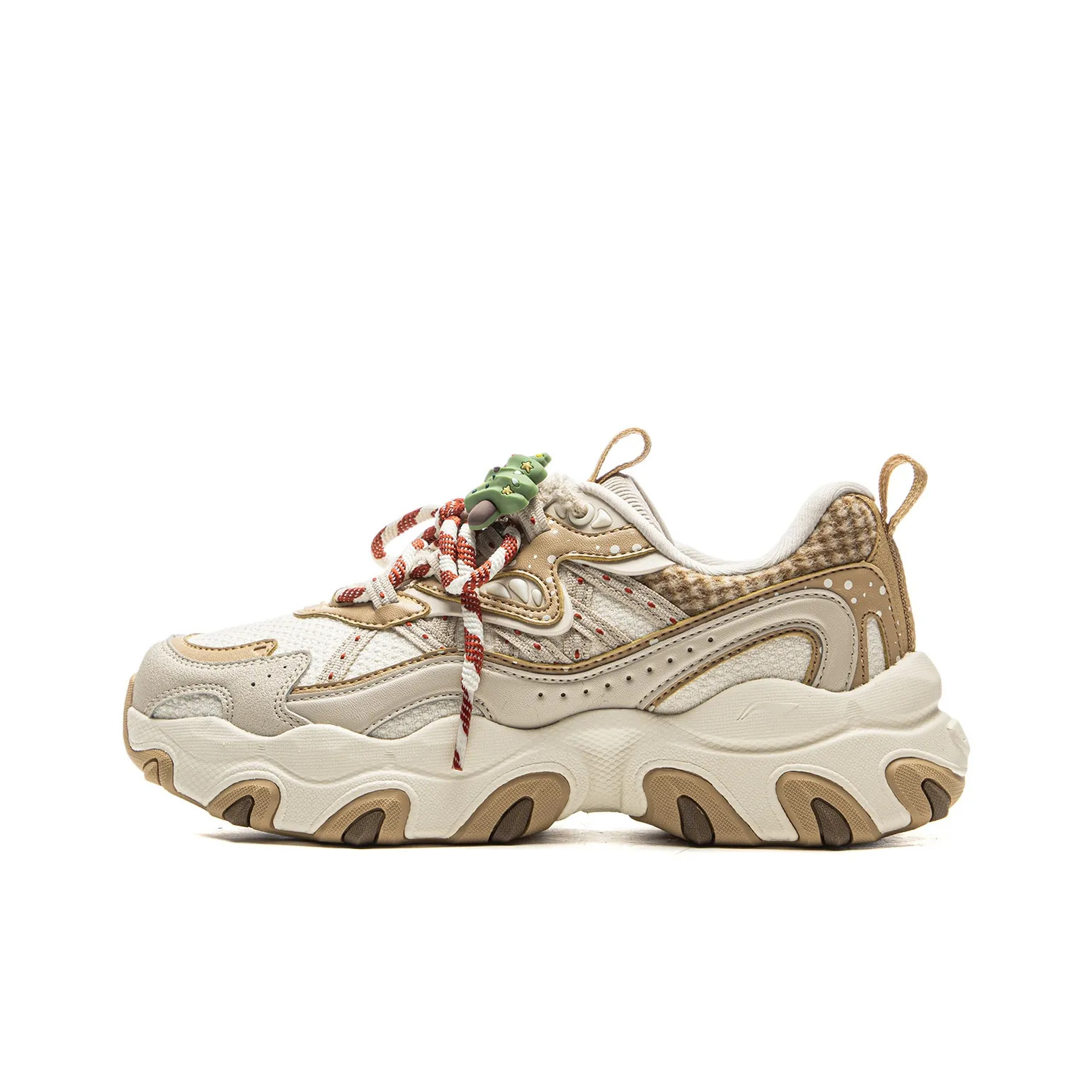 Подкладка Cat Paw Lite3 Амортизаторы Shock Absorbers Противоскользящие Устойчивые к истиранию Низкий Топ Толстая подошва Кроссовки Женские Белые Серые Коричневые