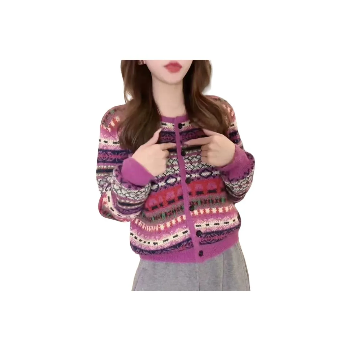 BVODE Фиолетовый Женский Трикотаж