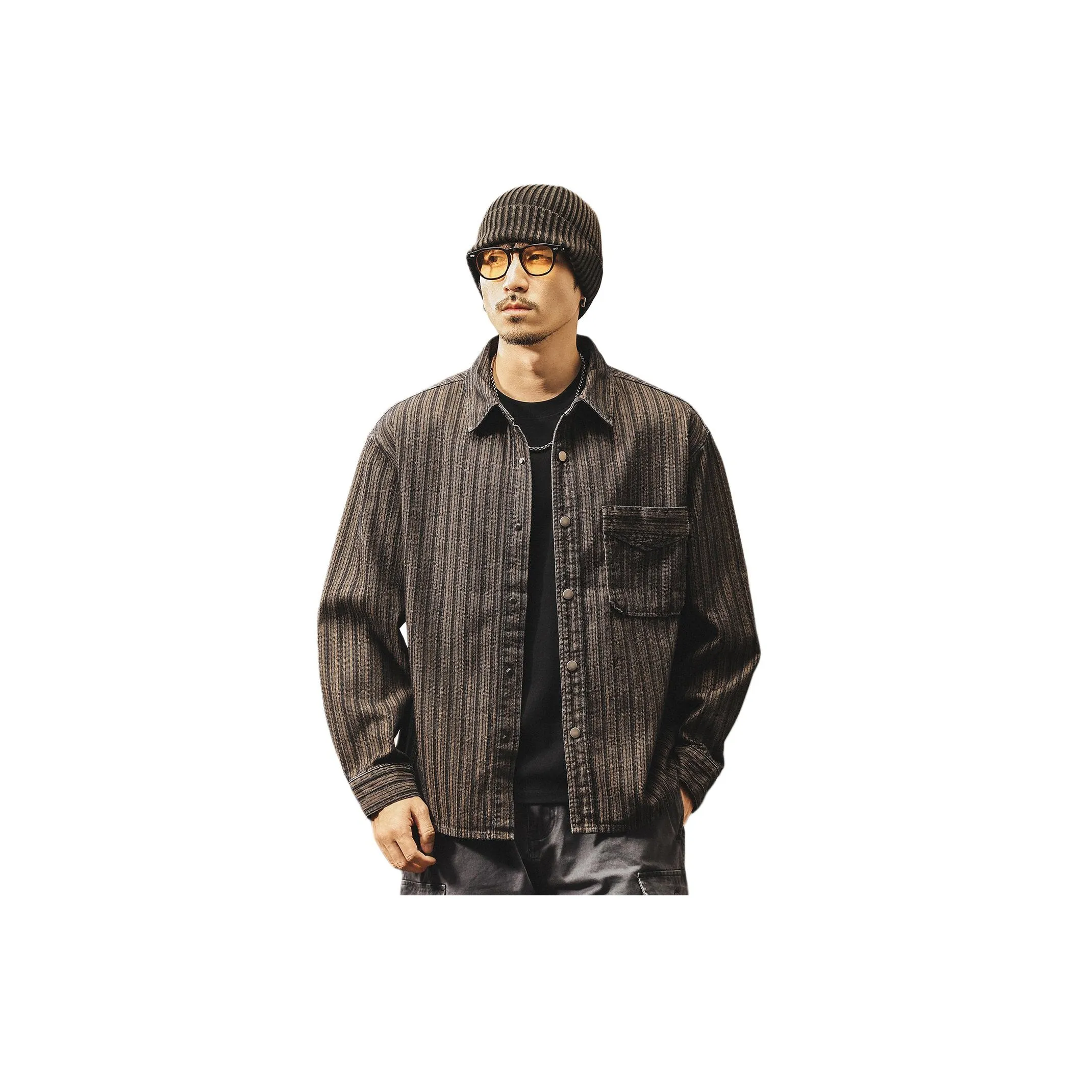 JIELEINUO Кофе Мужские Рубашки