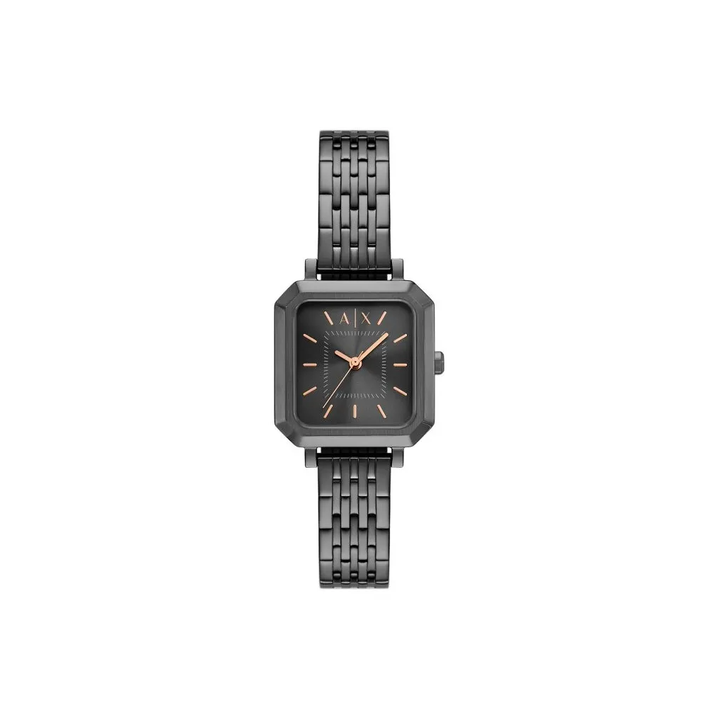 ARMANI EXCHANGEAE Women's Watch Кварцевый механизм Стальной ремешок Черный циферблат