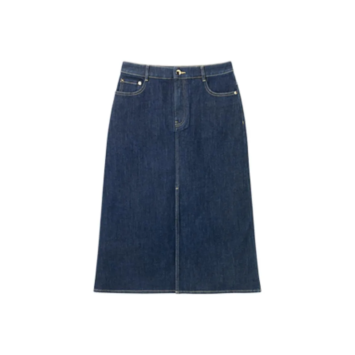 OVV Темный деним синий женский джинсовый длинный кардиган