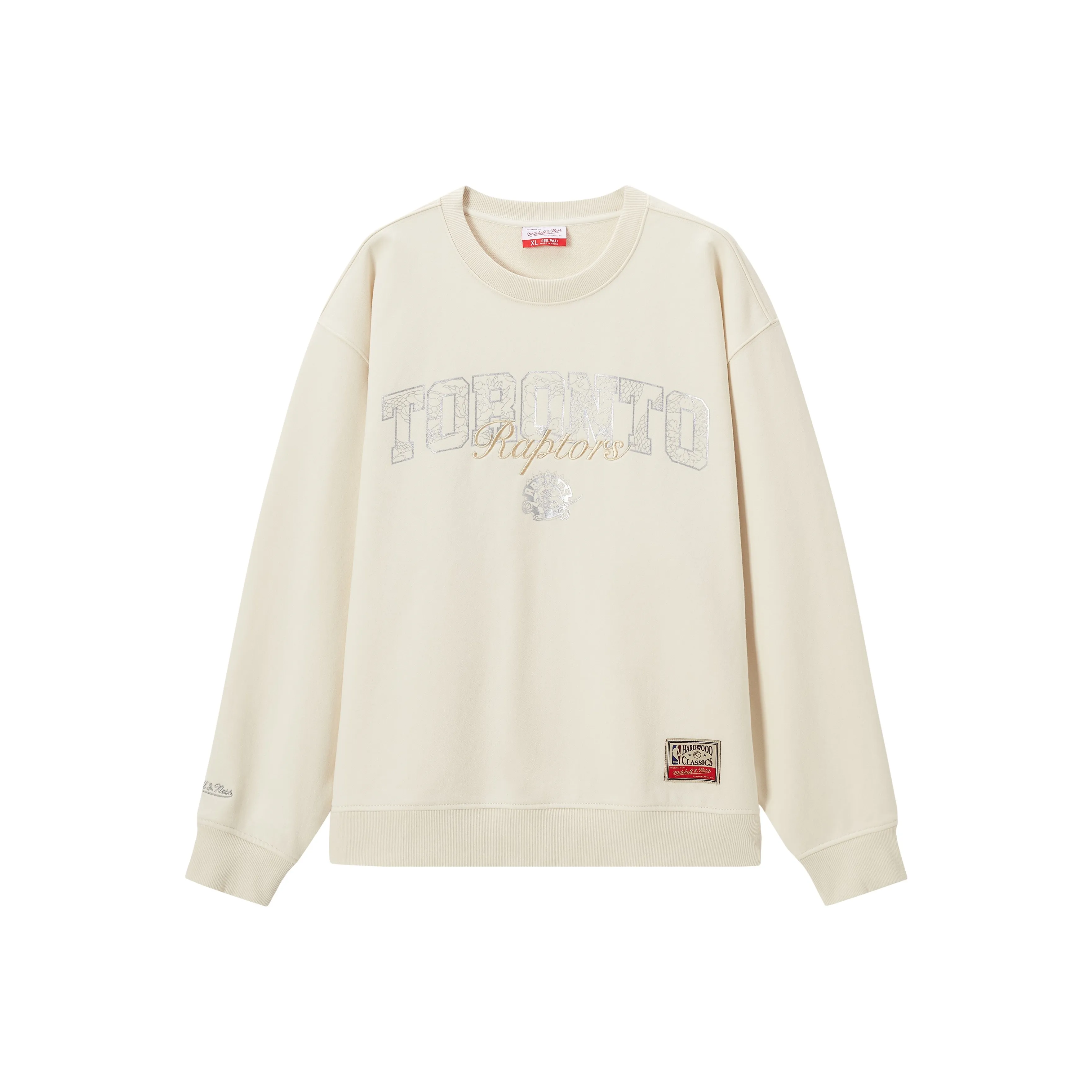 MITCHELL NESS x NBA Toronto Raptors SS25 Свитшот Унисекс Экрю