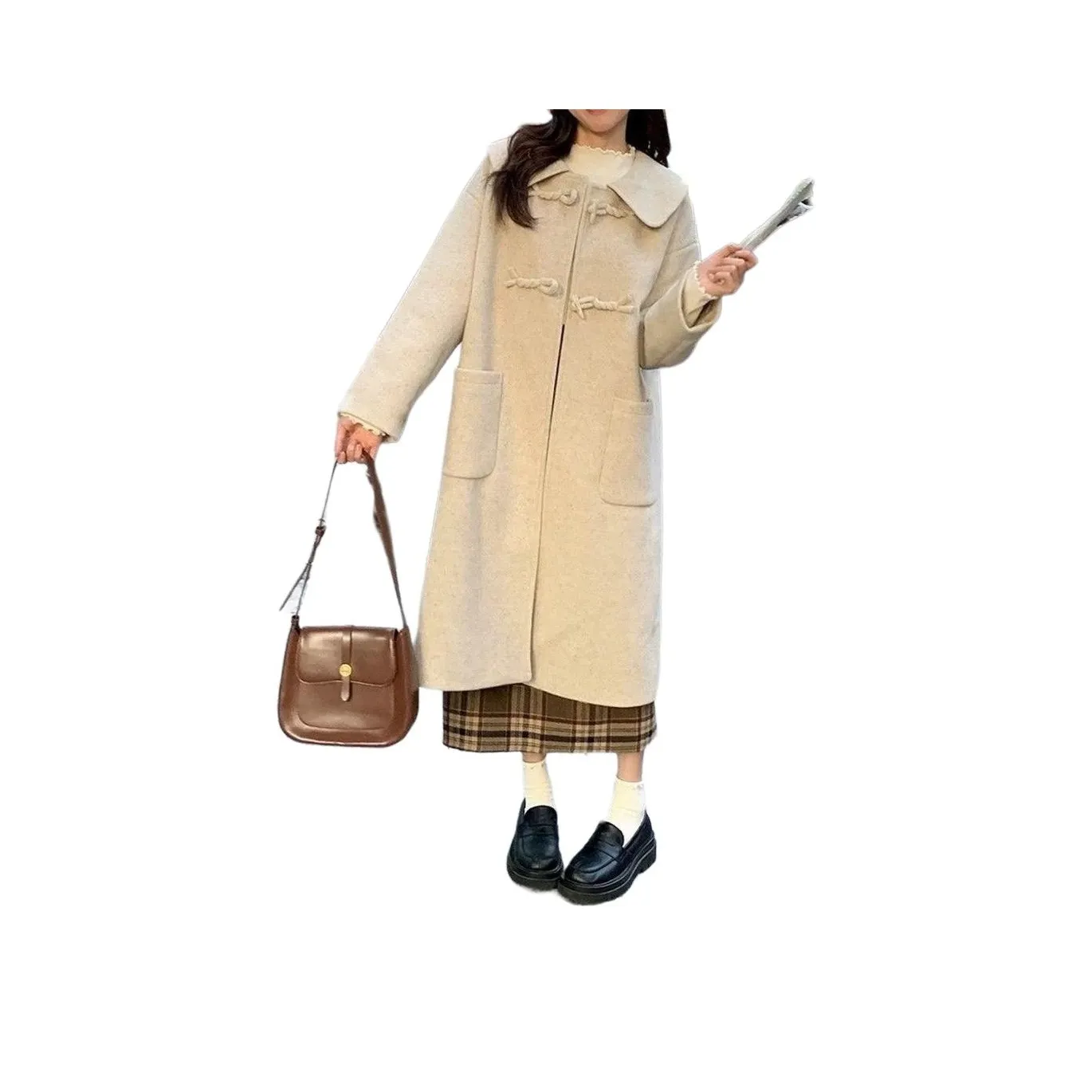 GIUHF Овсяное Женское Пальто