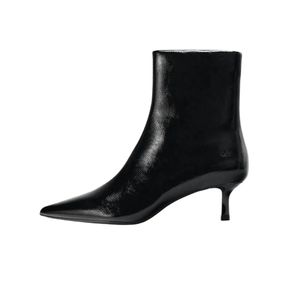 ZARA Ботильоны 4CM Женские Черный