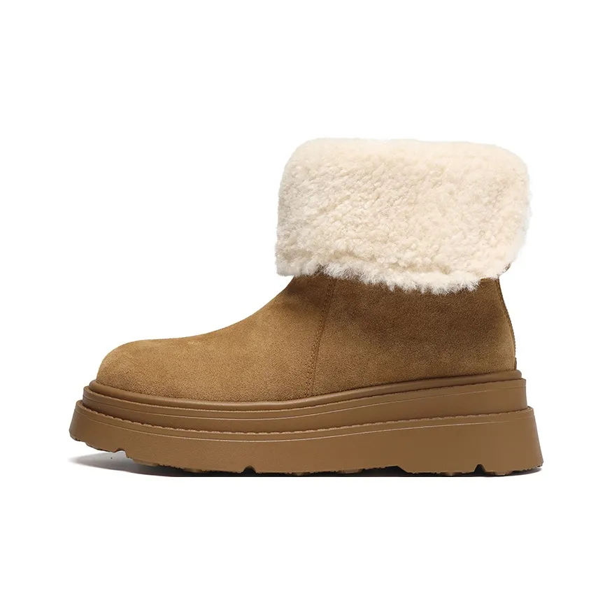 ZHR Детский Шарф Утепленная Обувь Термическая Водонепроницаемая 11см Снежные Ботинки Женские