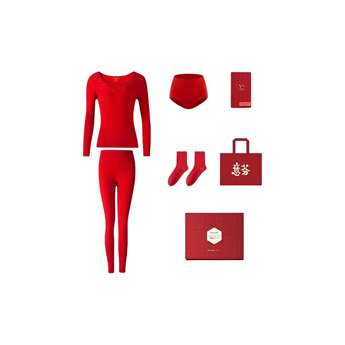 Yi Fen Термическое нижнее белье топы трусы комплекты одежды женские