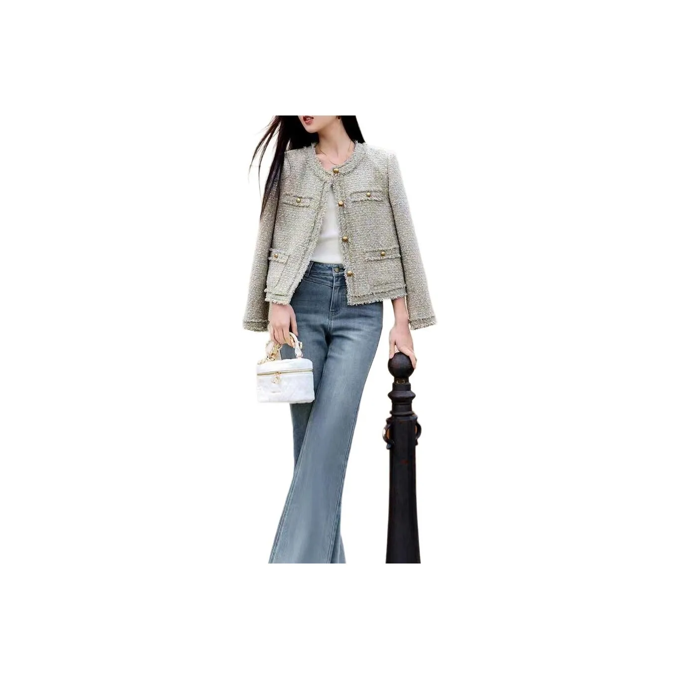 LANGQING Фруктовый зеленый Giveaway Бренд Наклеенный Женское пальто