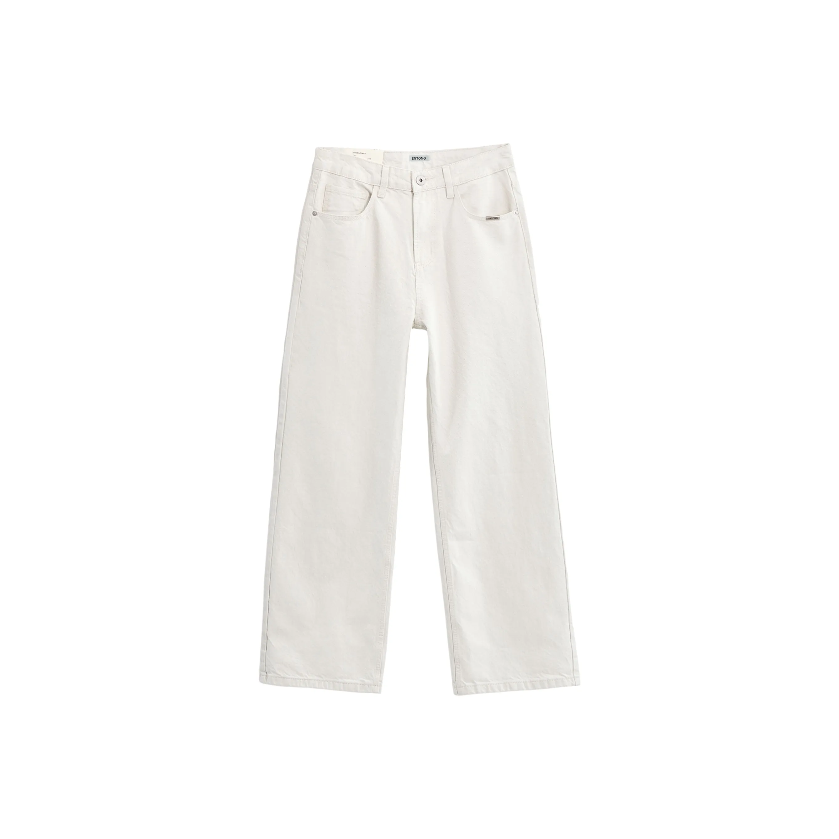 ENTONG Бежевый Унисекс Джинсы