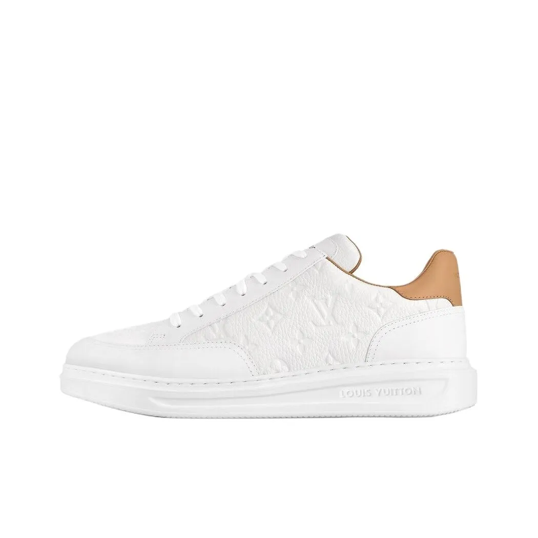 LOUIS VUITTON Beverly Hills Skateboard Shoes Men Low-Top White