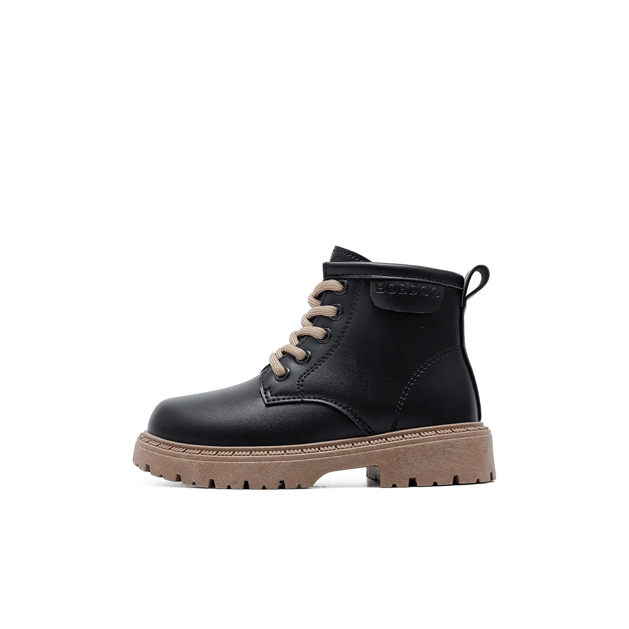 BOBDOG Мартин Boot Аbrasion Resistant Водонепроницаемый Slip Resistant Anti KICK MID Топ Детские кожаные сапоги