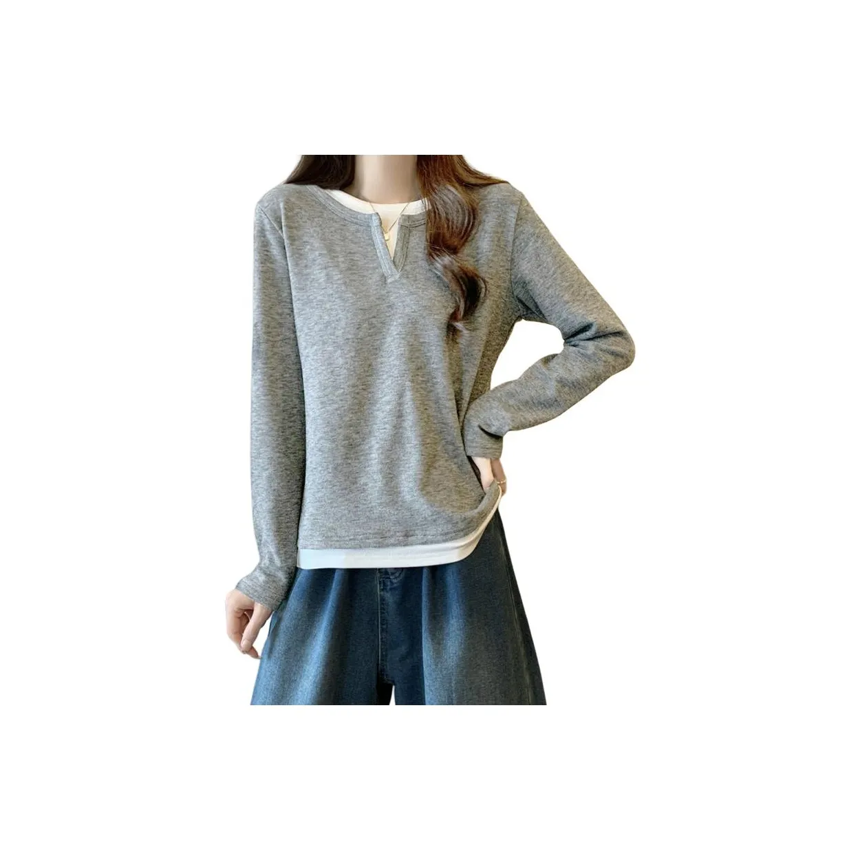 Труба Бамбук Твил Дамаск и Шелковый Запись Рубашка Женская