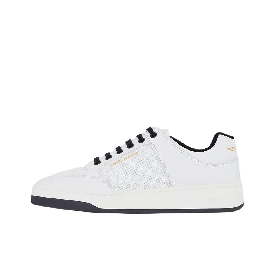 SAINT LAURENT SL/61 Skateboard Shoes Men Low Top White