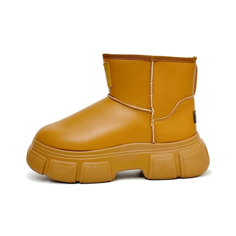 VANSSI Зимняя кожаная верхняя часть водонепроницаемая с флисовой подкладкой термическая обувь ботинки для снега мужские