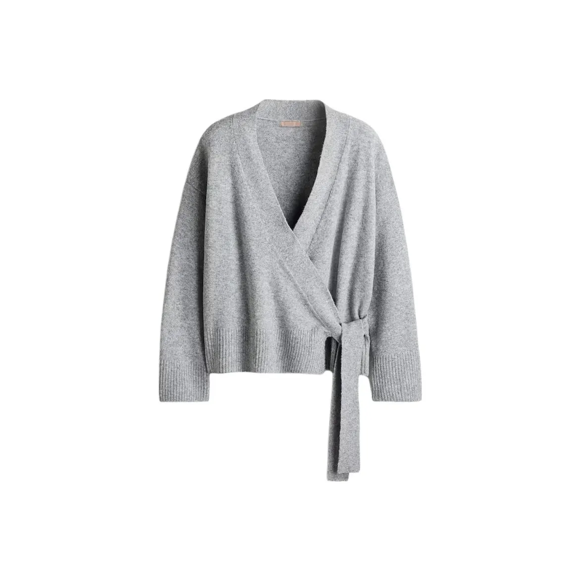 H M Серый Смешанный Цвет Женский Трикотаж