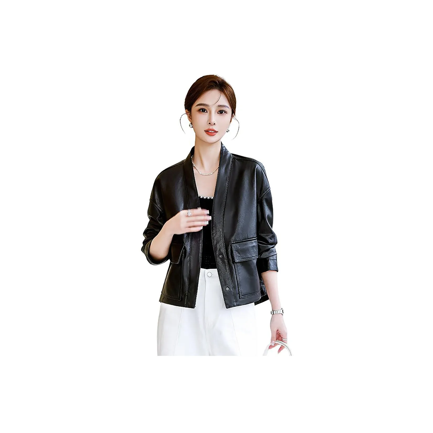 Devanro Женские Кожаные Куртки