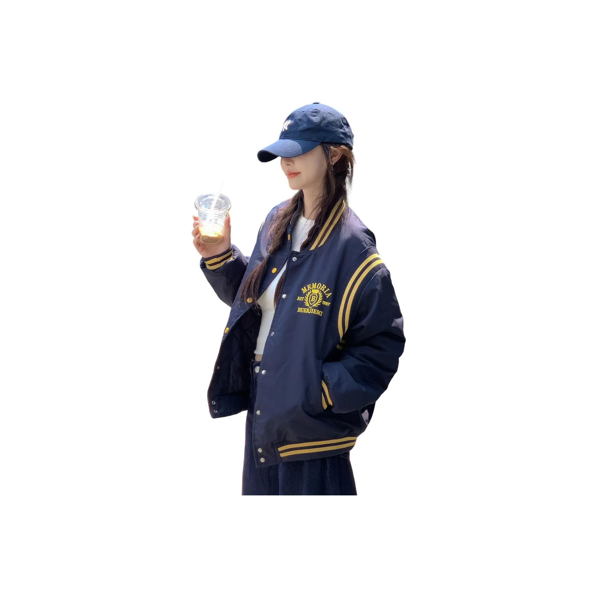 FLIM Темно-синий Синий Женский Пуховик