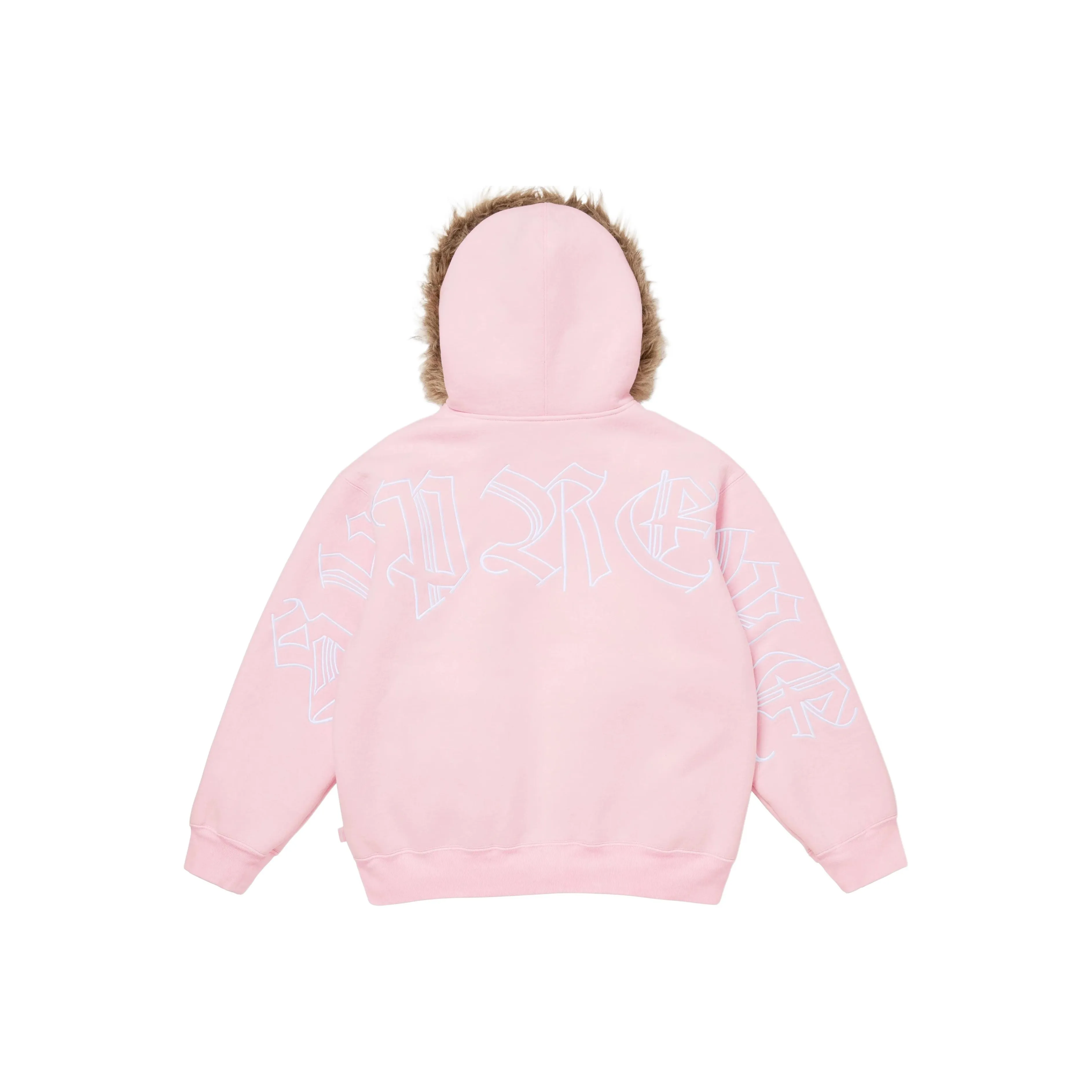 Supreme FW25 WEEK5 Искусственный мех ZIP UP Худи Свитшот Унисекс