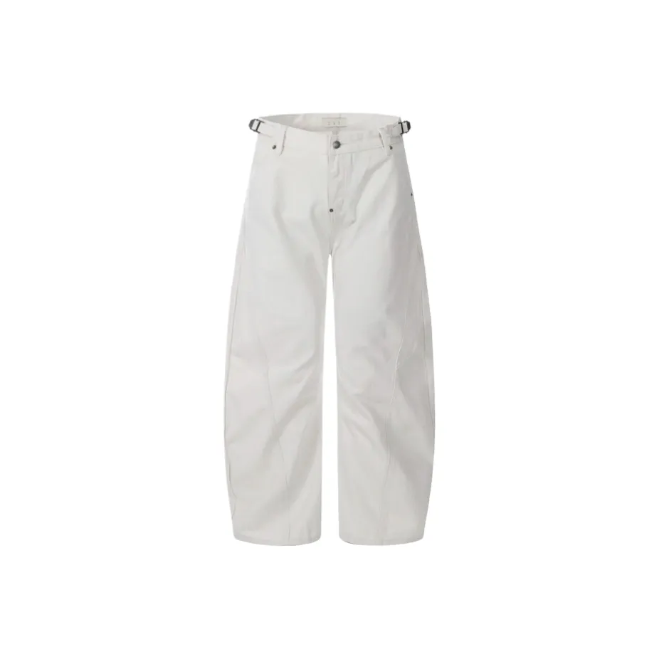 CAT'S PAW Белый Унисекс Джинсы