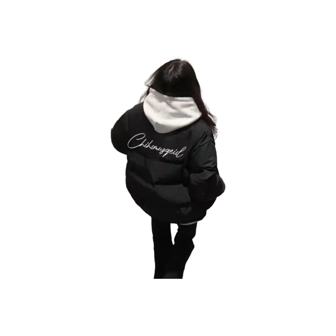 STYUW Черный Утолщенный Термический [Бренд Quality] Женские Пуховики