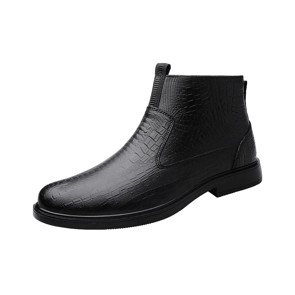 H2 Лицевая коровья кожа Minimalist Style Fashion Удобный EXPERIENCE Универсальный Обувь Для мужчин Челси Мужской