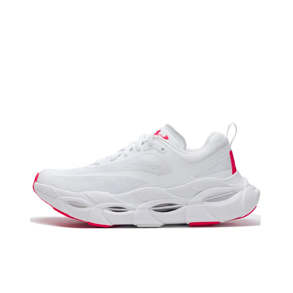 Under Armour Halo Racer Устойчивый к истиранию Дышащий Легкая беговая обувь Женская Белая