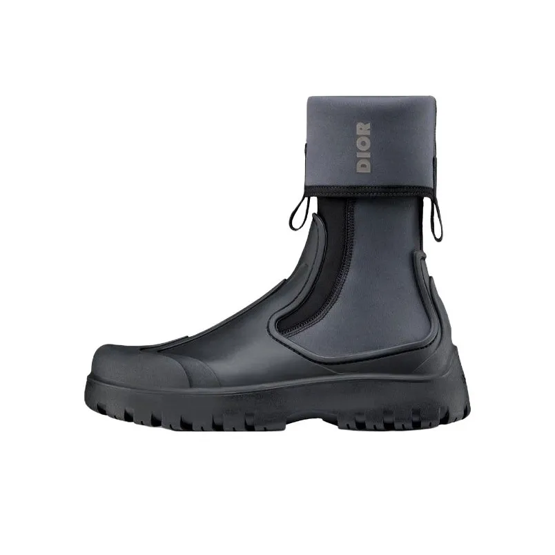DIOR Garden Ankle Boots Men Black