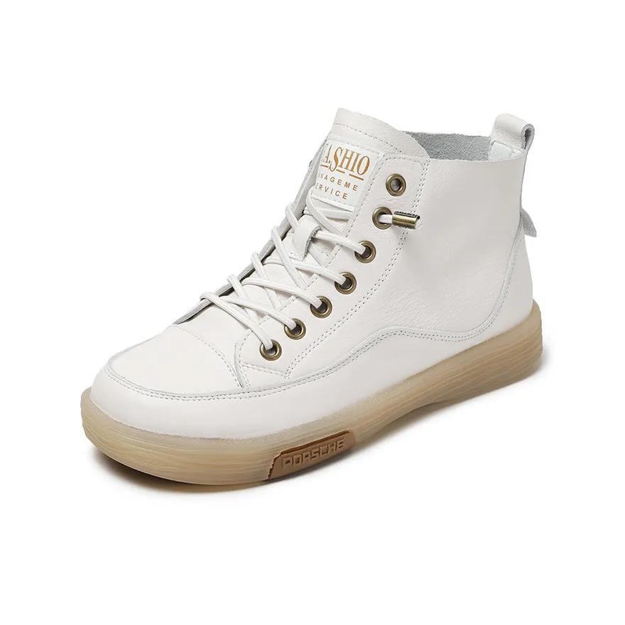 SENJIALUO Амортизация Высота Увеличение Устойчивость к Износу Дышащая Высокий Топ Повседневная Обувь Женская