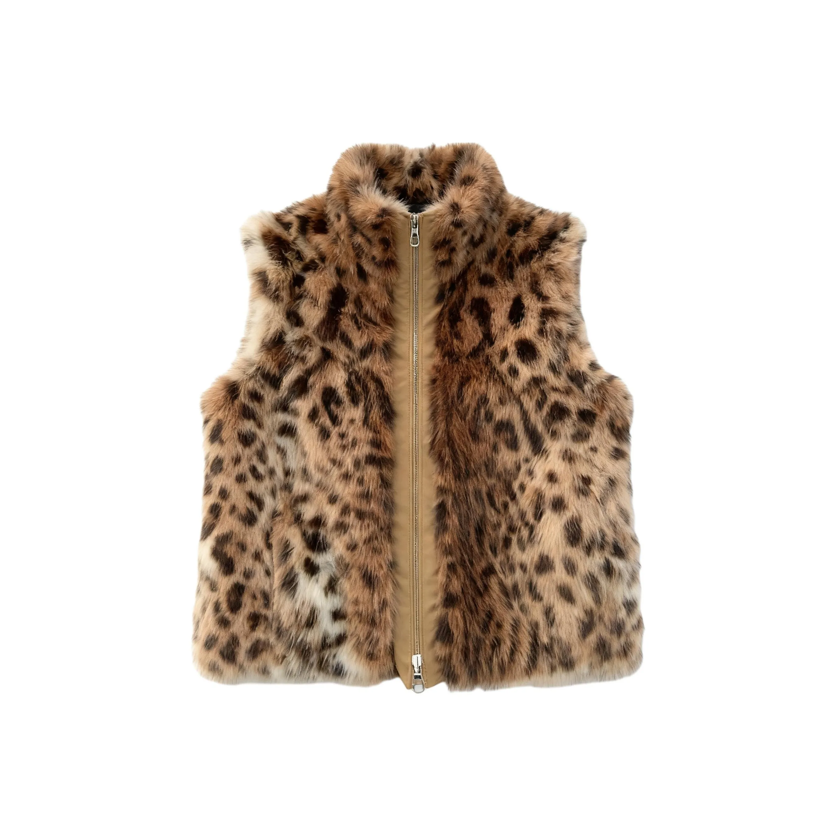 BIFH Двойной Sided Леопард Женские Жилеты