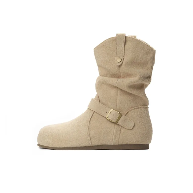 GULIA Martin Boots Минималистский стиль Бежевый Женские