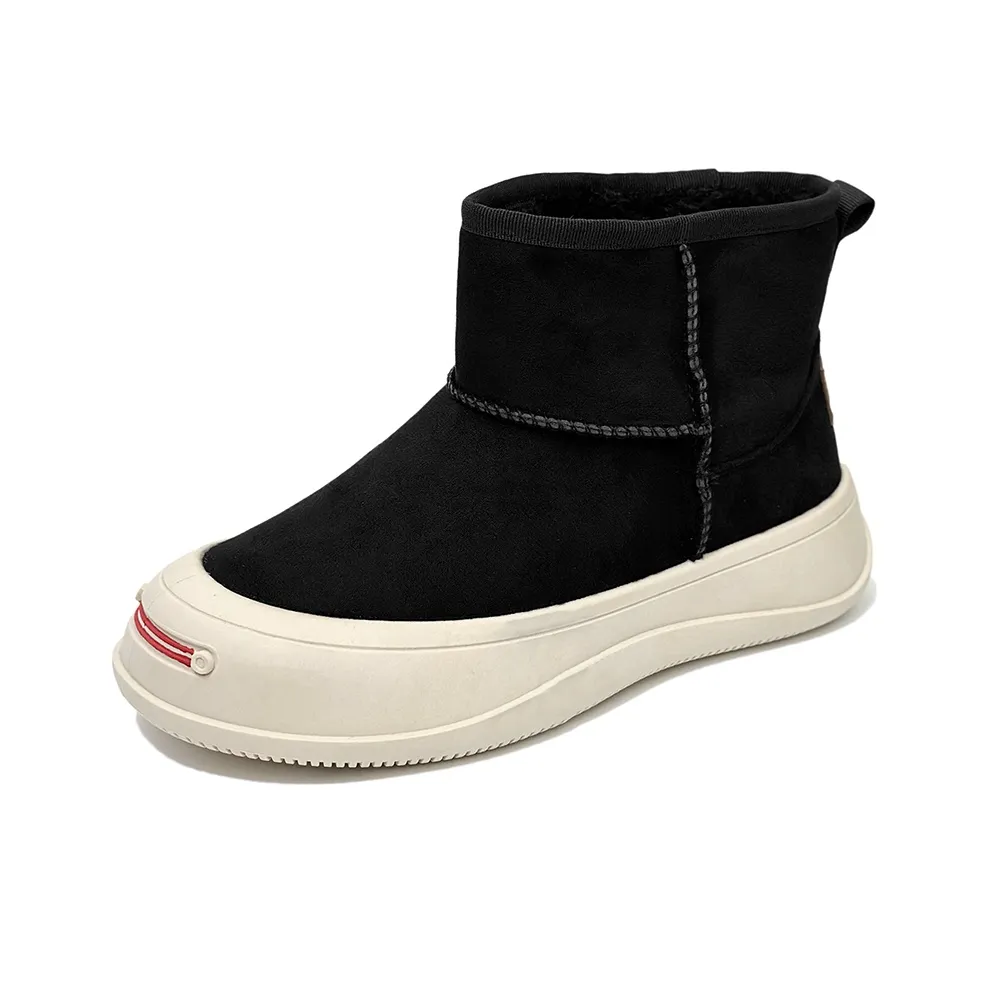 VANSSI Британский стиль Осенний Зимний Флис С подкладкой Теплый Утепленный Обувь Ботинки для снега Мужской
