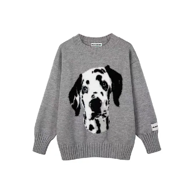 MIMOSA CHUR Серый Жаккард Свитер Женские Свитера