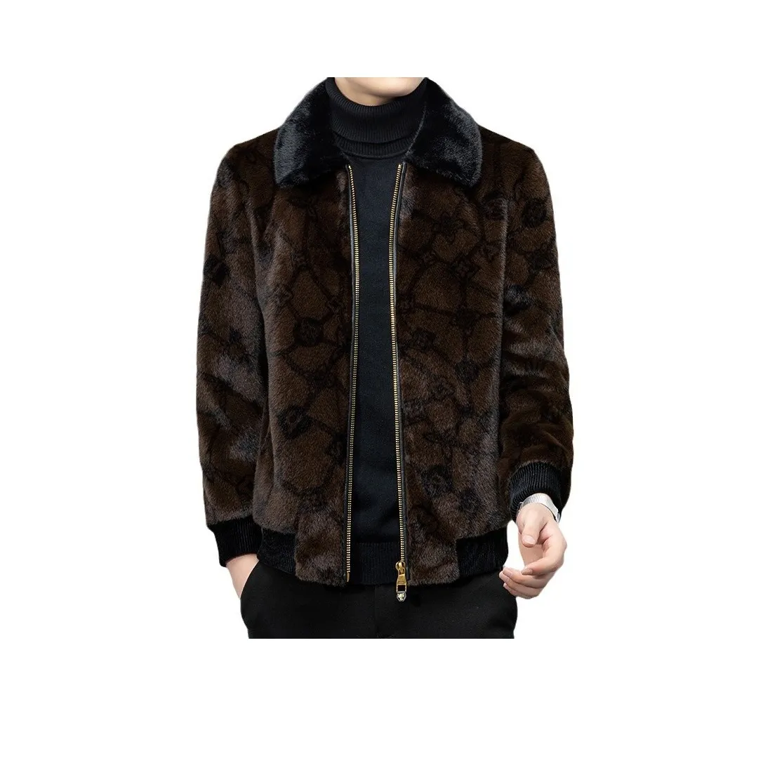 DKRVT Кофейный Упаковка Мужской Товары из меха