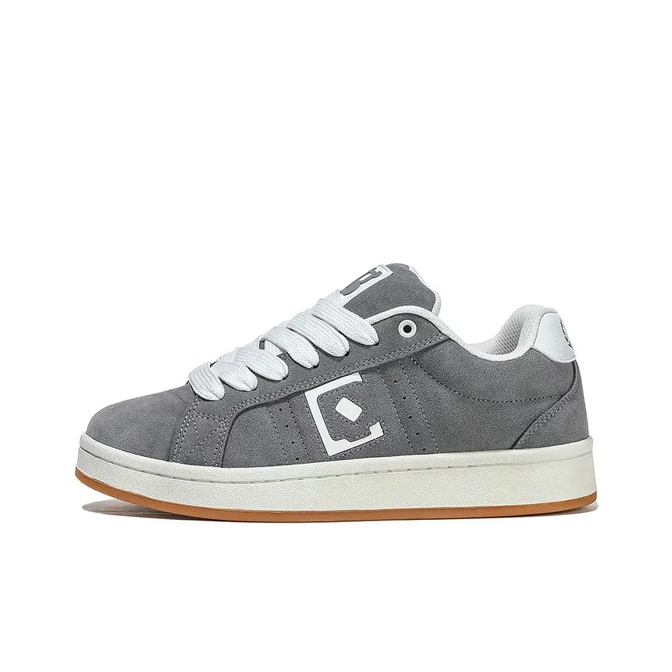 Princess Bee Низкий топ Винтаж Скейтборд Кроссовки Унисекс Серый Белый